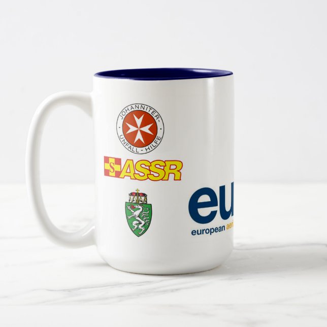 Bicolor Vaso Mug taza EURAMET (Izquierda)