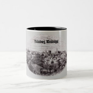 Bicolor Vcksburg, taza de Mississippi