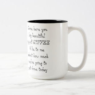 Bicolor Ven aquí tu gran y hermosa taza de CAFÉ