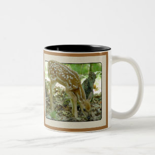 Bicolor Venado de cola blanca - taza 2 del cervatillo