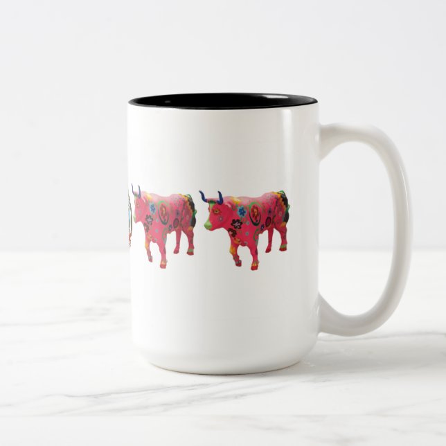 Bicolor "Vid de los Beaux" taza de 15 onzas (Derecha)