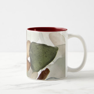 Bicolor Vidrio del mar o taza de cristal del café o del té