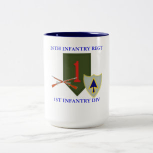 Bicolor vigésimo sexto TAZA del DIV de la INFANTERÍA del