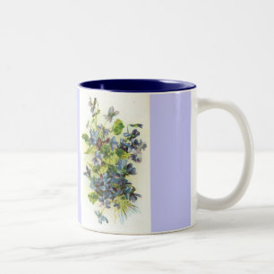 Bicolor violetas, taza de las violetas