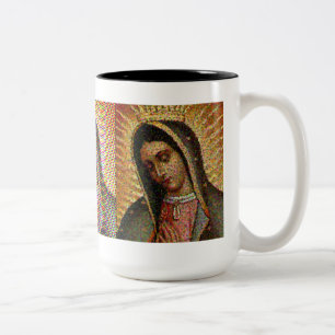 Bicolor Virgen borrosa de Vision de la taza de Guadalupe