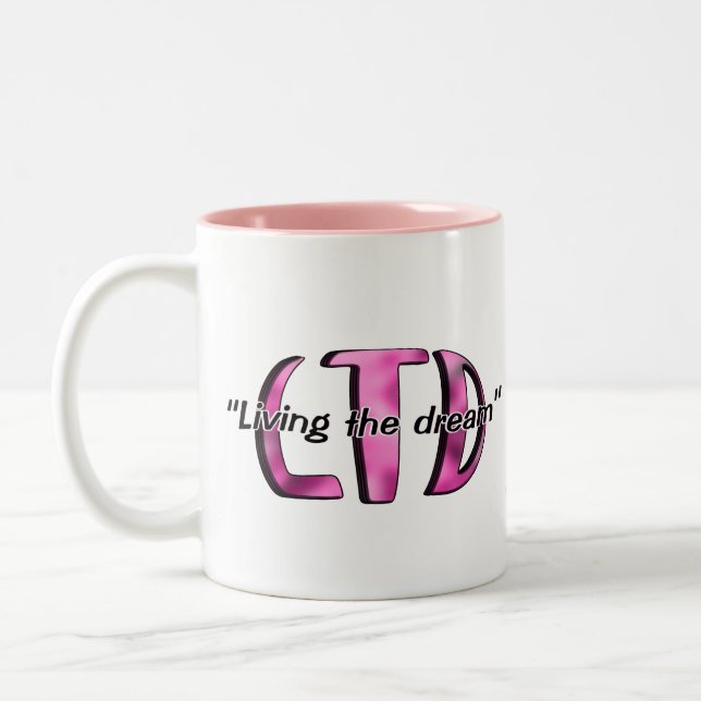 Bicolor Viviendo la taza rosada ideal (Izquierda)