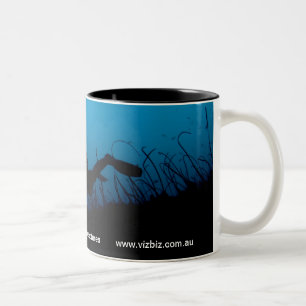 Bicolor VizBiz - taza del buceador de la fotografía
