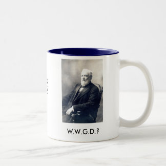 Bicolor ¿W.W.G.D.? Taza de café