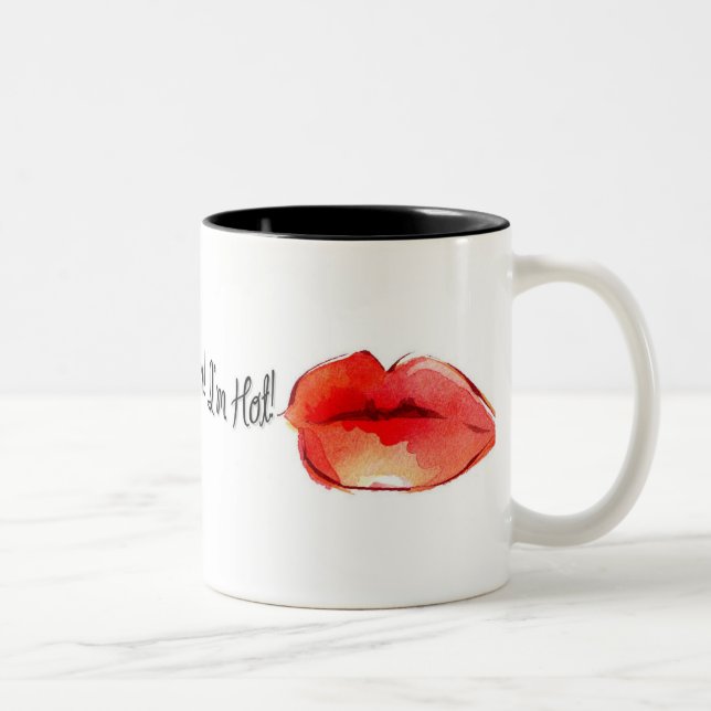 Bicolor ¡Whew soy caliente! Taza (Derecha)