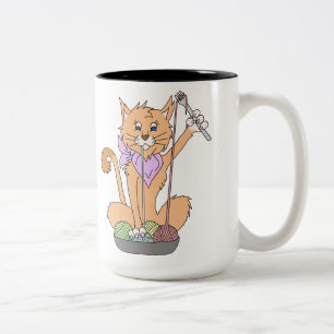 Bicolor Yarnivore I aprendió crochet en taza de la prisi