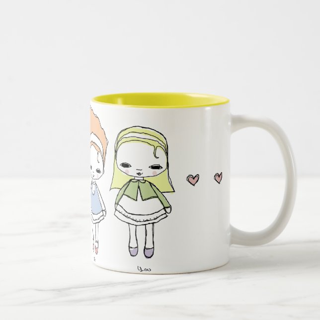 Bicolor Yo y usted taza (Derecha)