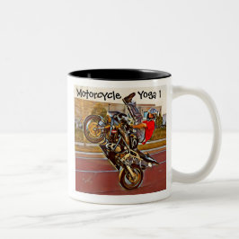 Bicolor Yoga de la motocicleta 1 taza