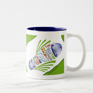 Bicolor Zapato del golpecito - taza