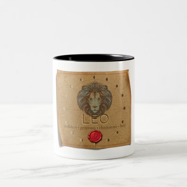 Bicolor Zodiaco - Leo - Taza de café (Centro)