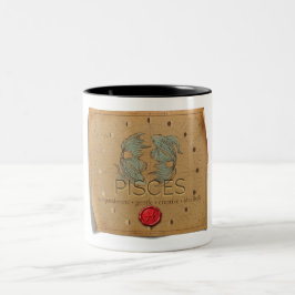 Bicolor Zodiaco - Piscis - Taza de café