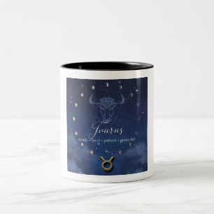 Bicolor Zodíaco - Tauro - Taza de café