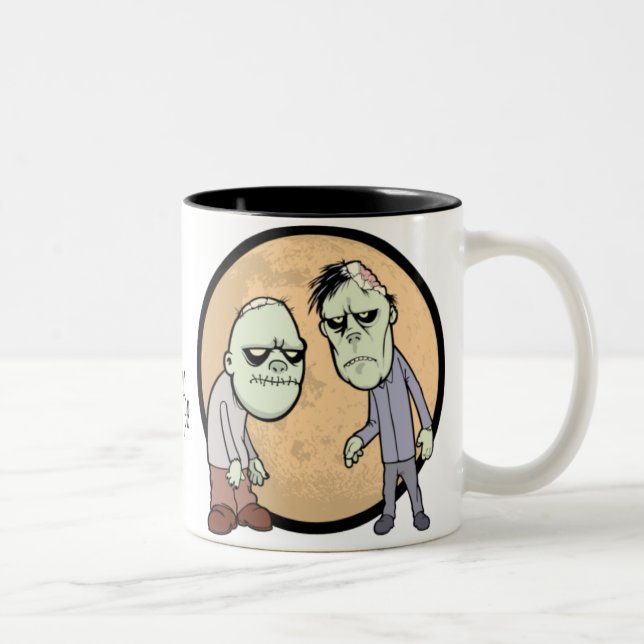 Bicolor Zombi Bros. Taza (Derecha)