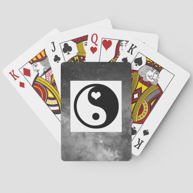 Bicycle® Poker Jugando Cartas YING Y YANG (Reverso)