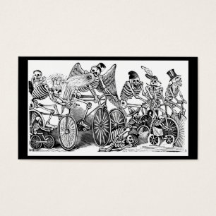 Bicyclists de Calavera circa último 1800's Méxic
