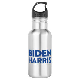 "Biden harris - letras azules Botella de agua