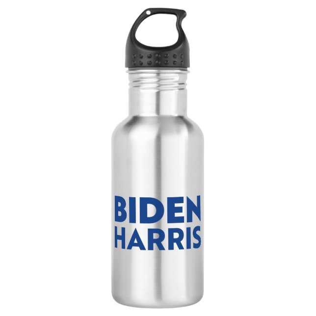 "Biden harris - letras azules Botella de agua (Anverso)