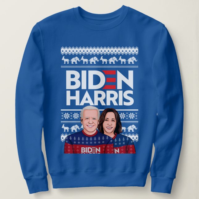 BIDEN HARRIS UGLY SWEATER (Anverso del diseño)