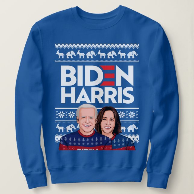 BIDEN HARRIS UGLY SWEATER (Anverso del diseño)