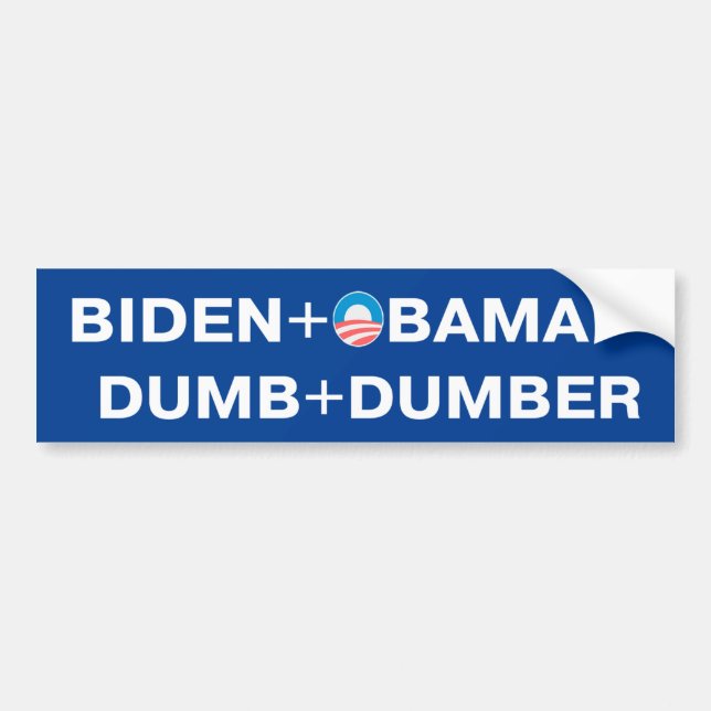 Biden - Obama. Tirar - Pegatina del parachoques (Frente)