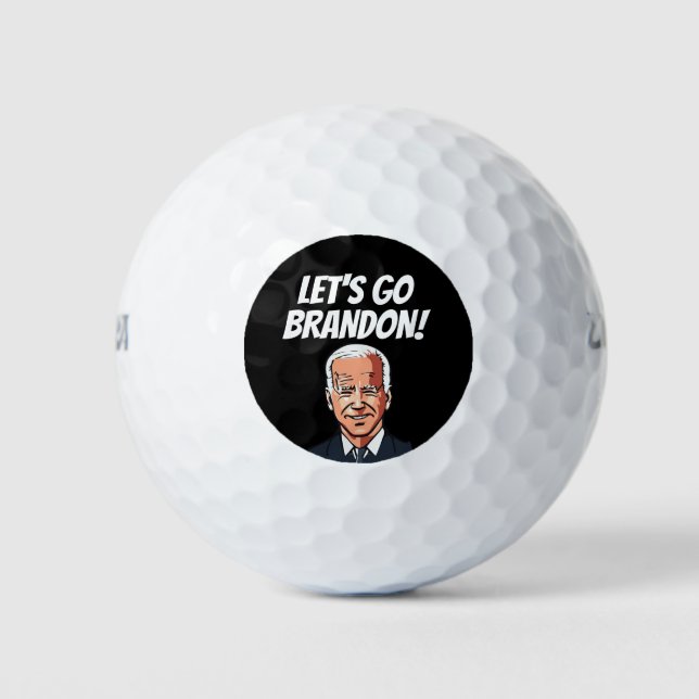 ¡BIDEN, VAMOS A BRANDON! PELOTAS DE GOLF (Anverso)