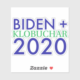 Biden y Klobuchar 2020 Vinyl Pegatina