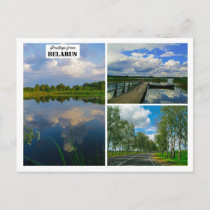 Bielorrusia saluda la tarjeta postal del lago natu