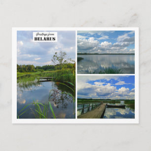 Bielorrusia saluda la tarjeta postal del lago natu