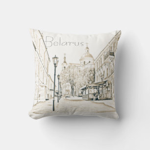 Bielorrusia Vitebsk Cityscape almohada de viaje