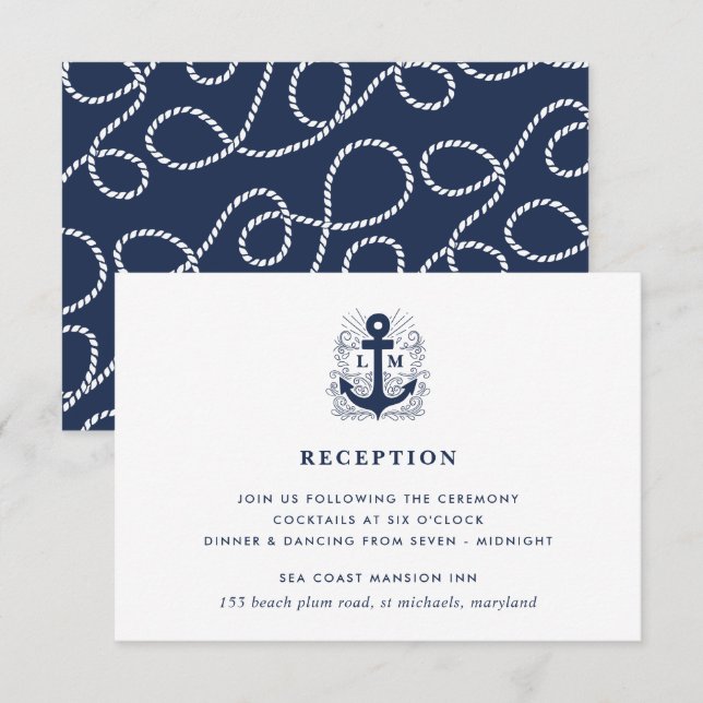 Bien anclado | Tarjeta de cierre de recepción náut (Anverso / Reverso)