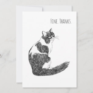 Bien. Gracias. Tarjeta de agradecimiento minimalis