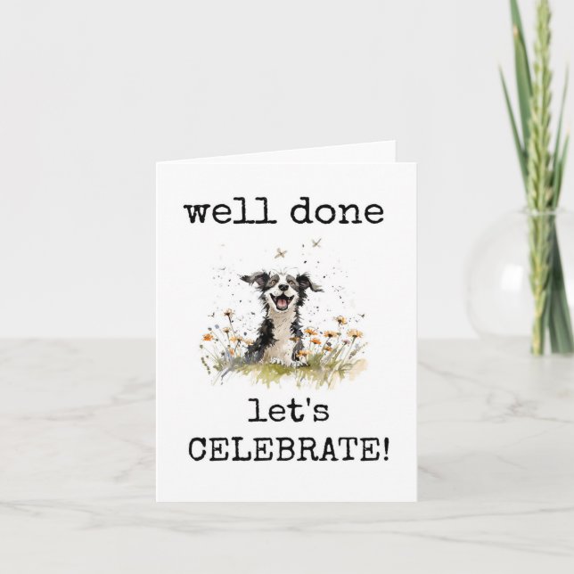 Bien Hecho, Felicitaciones, Graciosa Tarjeta De Pe (Anverso)