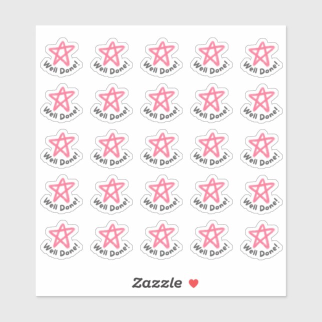 ¡Bien hecho! Maestros Padres Pegatinas (Hoja)