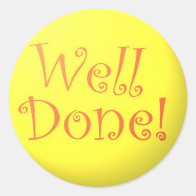 ¡Bien hecho! pegatinas (Anverso)