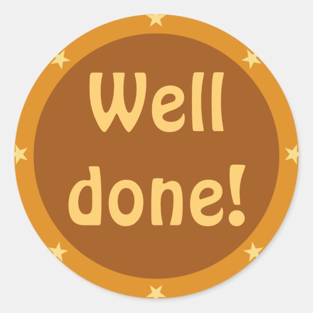 Bien hecho - Serie de profesores Pegatinas (Anverso)