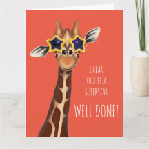 Bien hecho, tarjeta de 'oigo que eres SUPERSTAR'