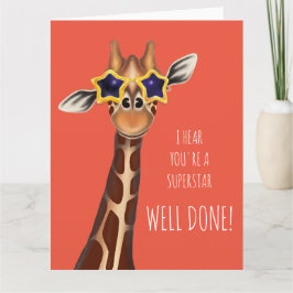 Bien hecho, tarjeta de 'oigo que eres SUPERSTAR'