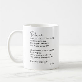 Bien relevante para el poema Soul taza de té café