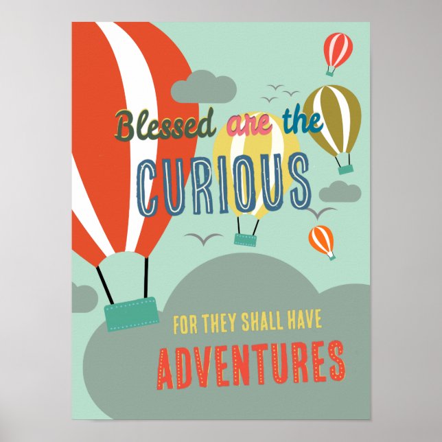 Bienaventurados los Curiosos Posters de Guardería (Frente)