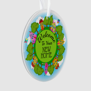 Bienes raíces "Bienvenido a casa" Nuevo ornamento
