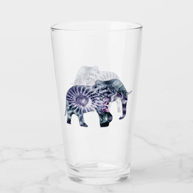 Bienestar Animal - Fractal de Silueta de Elefante  (Anverso)