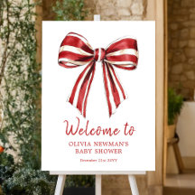 Bienvenida a Baby Shower de Red Coquette para navi