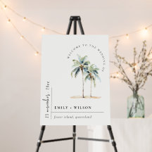 Bienvenida a Bodas tropicales de palmeras mínimas