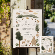 Bienvenida a Boho Woodland Baby Shower y favorece 