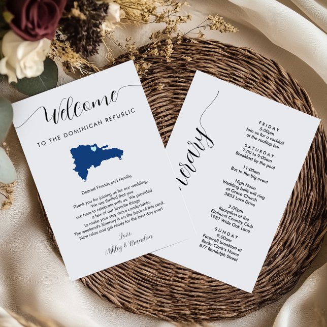 Bienvenida a Itinerario Boda de República Dominica (Subido por el creador)