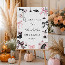 Bienvenida a la ducha de bebé Little Boo Halloween
